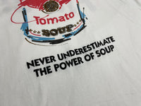 90s Campbell soup “In your face” Tshirt XL