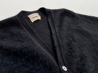 50s Vintage LORDJEFF BAGGYSHAG Mohair Cardigan M Black