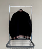 90s DeLong Varsity wool Jacket M Black