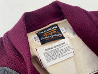 80s SKOOKUM Hunting Cardigan 36 Burgundy