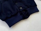 80s Empire NEWYORK Varsity Wool Jacket L Navy