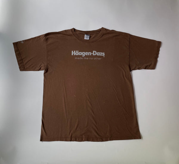 Vintage Haagen dazs “Chocolate”Tshirt light brown XL