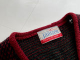 70s Vintage Jantzen Mohair Cardigan Plaid M