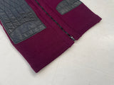 80s SKOOKUM Hunting Cardigan 36 Burgundy