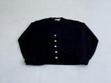 60s Vintage 100%Kid Mohair Cardigan Black M