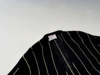 60s glandslam Wool Striped Cardigan XL Black