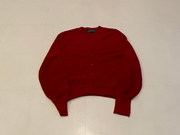 70s Arnold Palmer Acrylic Cardigan Red M