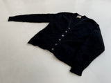 50s Vintage LORDJEFF BAGGYSHAG Mohair Cardigan M Black