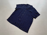 90s Vintage Polo RalphLauren PolkaDot OpenCollar Shirt XL