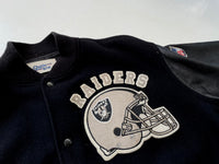 90s Vintage Raiders ChalkLine Varsity Jacket XL