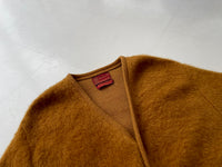 60s Vintage Sears Mohair Cardigan M Mustard