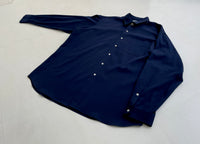 90s DEADSTOCK vintage Ralph Lauren MARLOWE L/S Shirt XL Navy