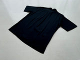 90s Vintage CALDWELL OpenCollar Shirt M Black