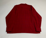 40s vintage Pendleton Ombre Wool Opencollar shirt Burgundy&Red