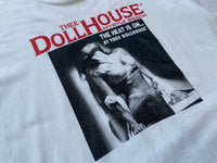 90s Vintage Strip Club”THEE DOLL HOUSE”T-shirt XL White