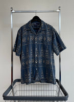 90s Vintage Polo RalphLauren CLAYTON “Striped Paisley”Opencollar Shirt L