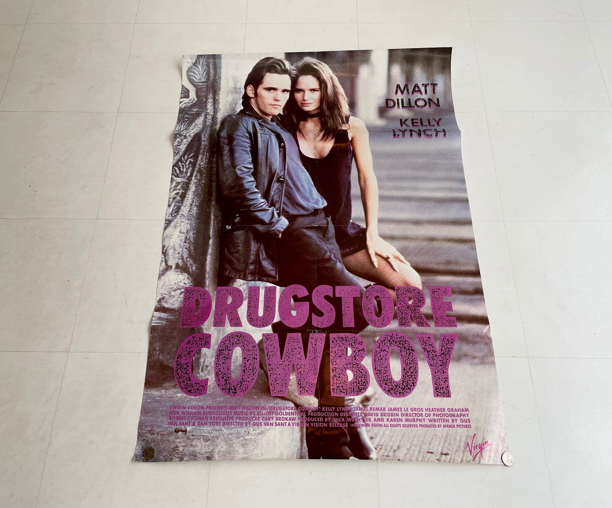 80s Vintage DRUGSTORE COWBOY Movie Poster – NO BURCANCY