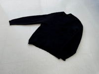 60s CAMPUS Mohair Cardigan M Black