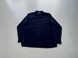 90s Polo RalphLauren PICARD Rayon Shirt L Navy