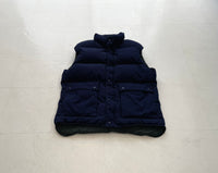 80s EddieBauer Puffer Vest L DeepNavy