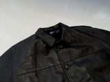 90s RalphLauren Leather CarCoat L