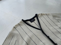 70s Vintage Arnold Palmer Wool Striped Cardigan L