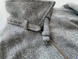 70s LAKELAND Riders Wool Coat 42 LightGray