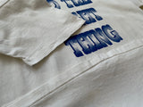 90s Vintage DO THE RIGHT THING T-shirt L White