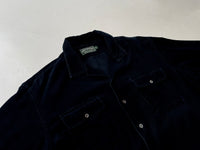 90s Vintage Polo Country Corduroy Loop Shirt XL Black