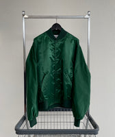 90s GAME Satin Varsity jacket XXL Green