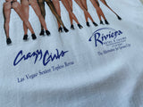 90s Vintage Strip Club “RIVIERA”T-shirt L White