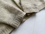 60s Vintage ARROW Mohair Cardigan Beige L