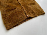 SuperFuzzy 50s WAREPRATT CO Mohair Cardigan XL GoldenBrown