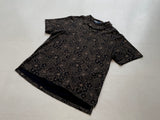 90s Vintage Polo RalphLauren BlackFlower Polo shirt XL Black
