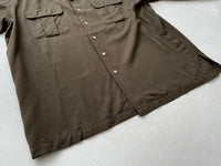 90s Vintage RalphLauren Rayon Loop Shirt L Khaki