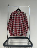 50s Vintage NASH’S ShadowPlaid Loop Shirt M Red