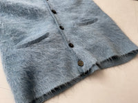 60s Vintage GRANT CREST Mohair Cardigan LightBlue