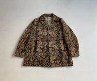 60s LAKE LAND Gobelin Tapestry Coat 44 Long