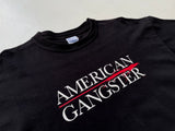 Vintage AMERICAN GANGSTER T-shirt L Black