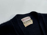 50s Vintage LORDJEFF BAGGYSHAG Mohair Cardigan M Black