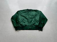 90s GAME Satin Varsity jacket XXL Green