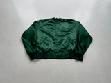 90s GAME Satin Varsity jacket XXL Green