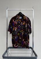 Vintage DAVID CAREY “Dia de Muertos” Opencollar Shirt L