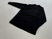 90s Vintage Polo RalphLauren 100%Rayon L/S Shirt M Black