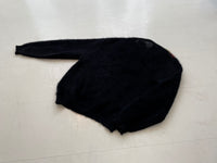 60s Vintage Sears Premiere Mohair Cardigan Panel M Black