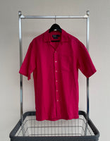 90s Vintage RalphLauren CALDWELL OpenCollar Shirt S NeonPink