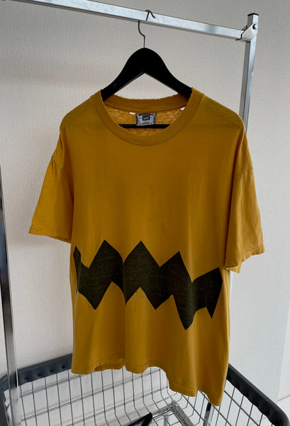 90s BalzOut “CharlieBrown” Tshirt L Yellow