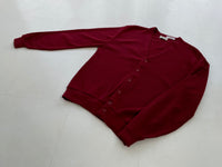 70s GrandSlam Aclyric&Wool Cardigan L Burgundy