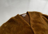 SuperFuzzy 50s WAREPRATT CO Mohair Cardigan XL GoldenBrown