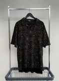 90s Vintage Polo RalphLauren BlackFlower Polo shirt XL Black